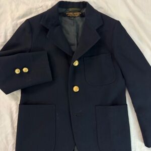 Brooks Brothers Navy Boys Blazer Size 8